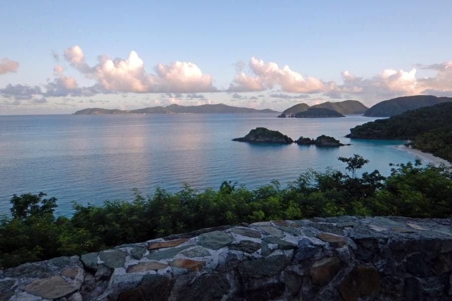 Trunk Bay overlook in St. John