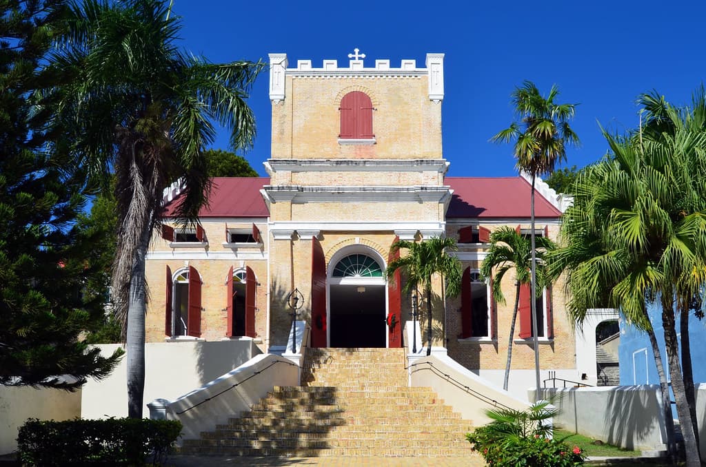 Historic Frederick Lutheran Church in Charlotte Amalie